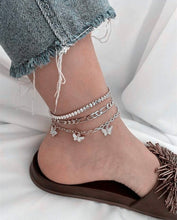 Load image into Gallery viewer, Butterfly Charm Anklet Set
